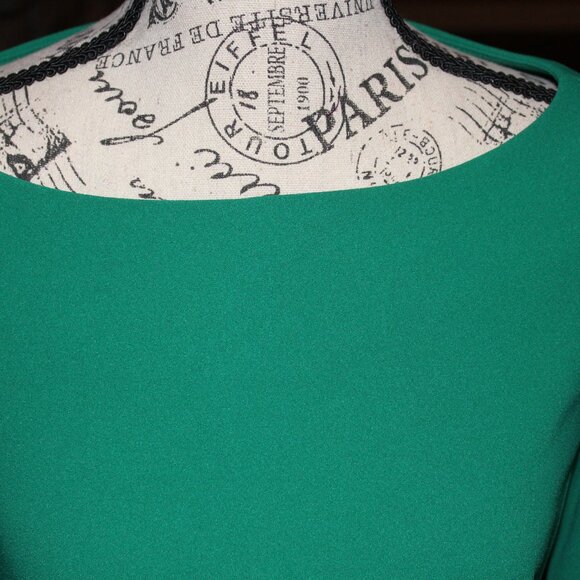 DKNY Round Neck Green Dress - Picture 3 of 8